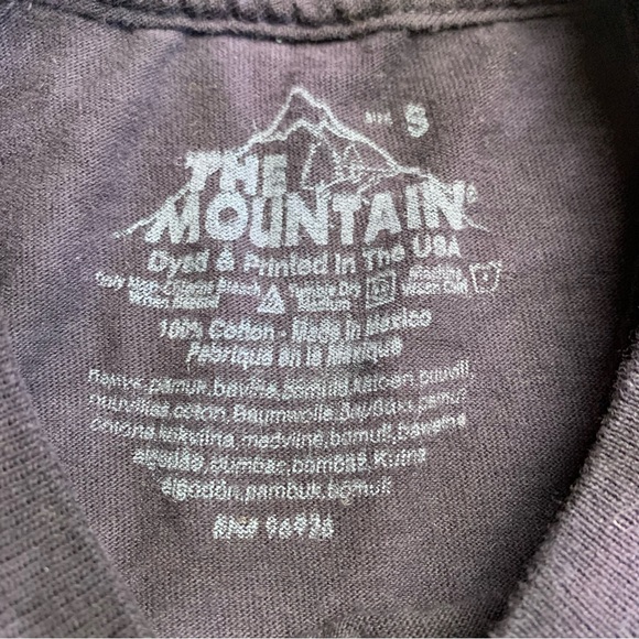 The Mountain Purple Tie Dye Cat Graphic T Shirt Zodiac Small Grunge - Picture 3 of 6